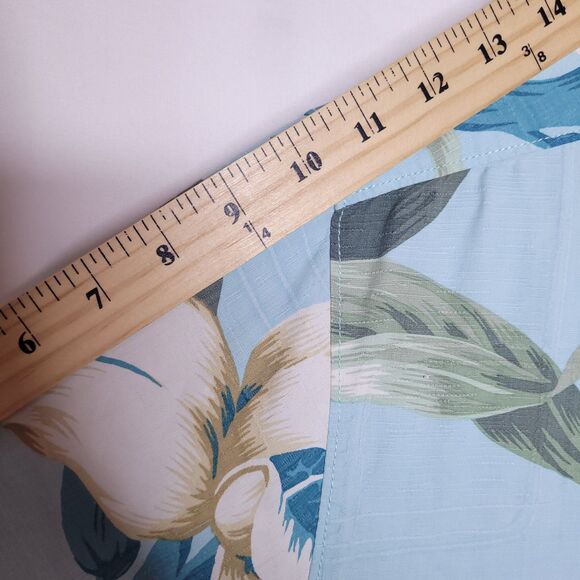 Tommy Bahama Hawaiian Shirt Mens Medium Floral Silk Camp - Picture 8 of 11